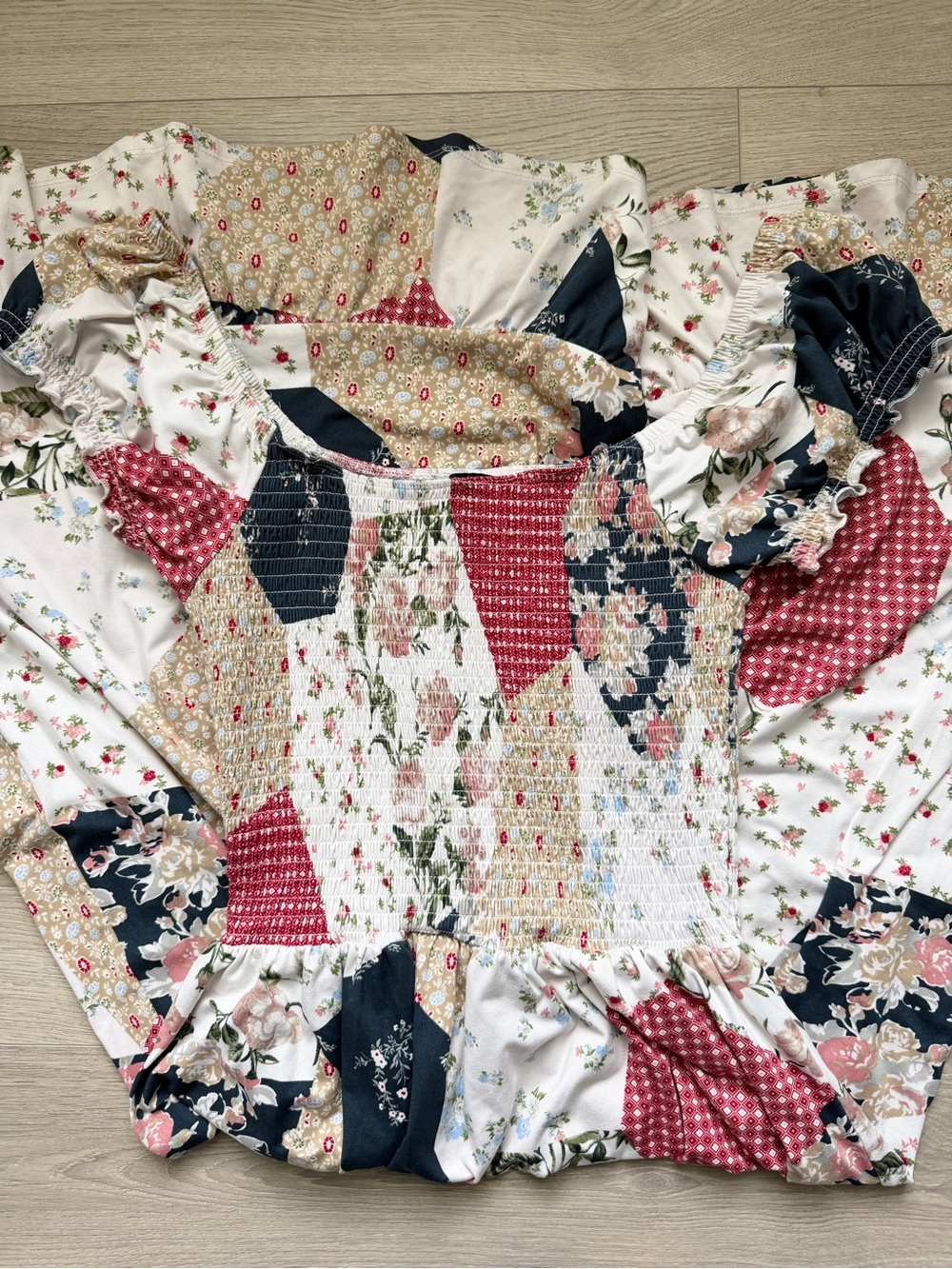 Urban Outfitters Patchwork Midi Dress - Picture 5 of 6